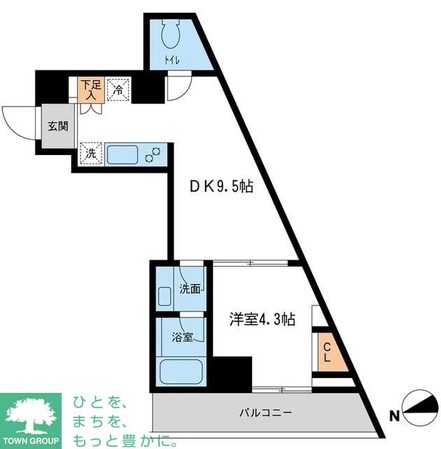 レジデンス雪が谷大塚の物件間取画像